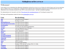 Tablet Screenshot of lists.igkultur.at